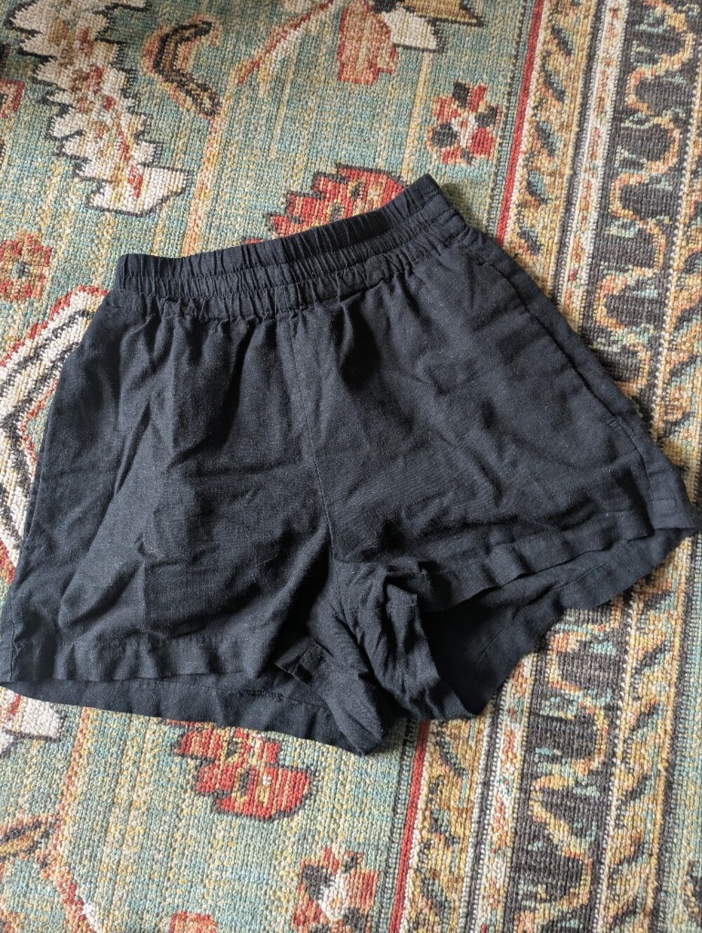 Linen Blend A-line Shorts, Size XXS
